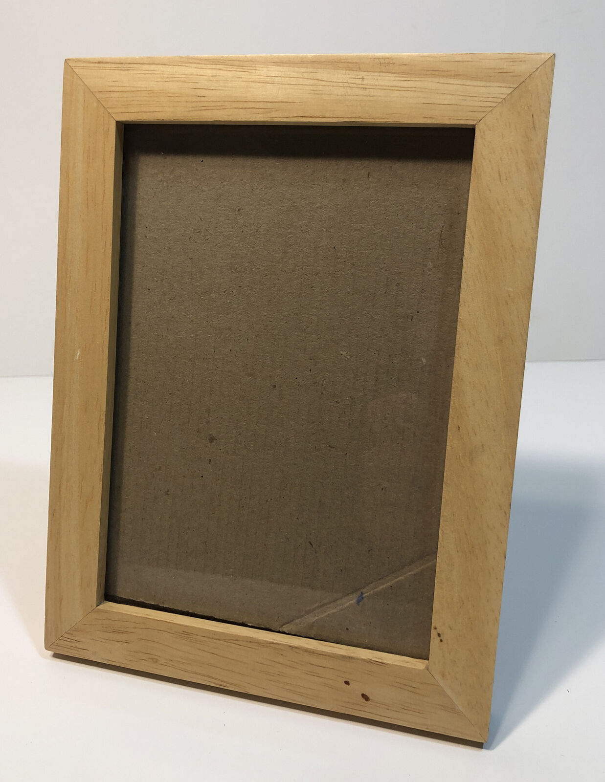5x7 Wood Wooden Light Brown Tan Beige Picture Frame