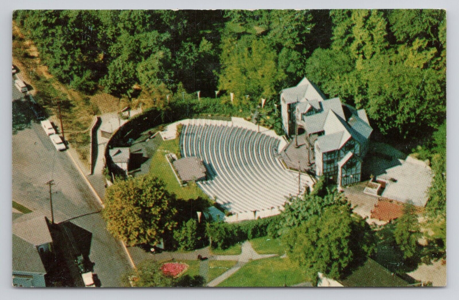 America\'s First Elizabethan Theatre Shakesperean Festival Oregon Postcard 3268