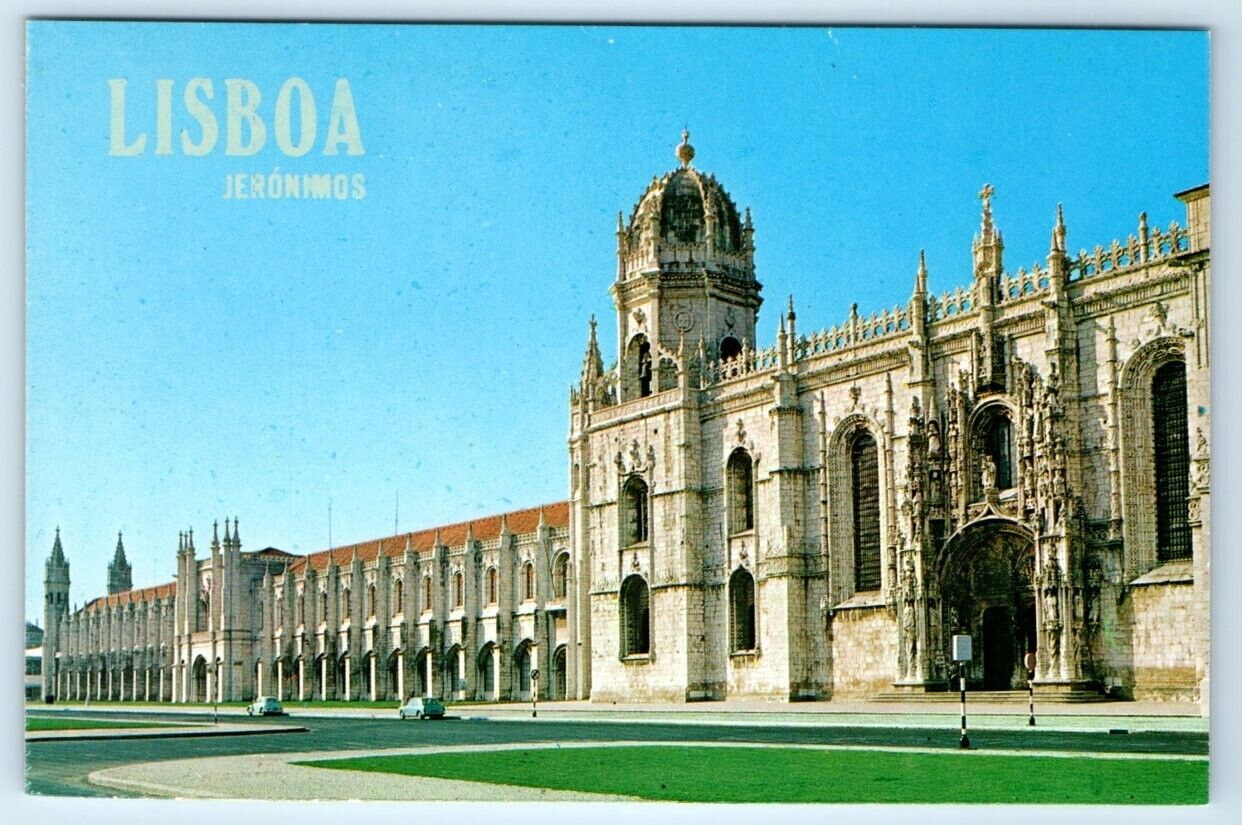 LISBOA Jeronimo\'s Monastery PORTUGAL 4x6 chrome Postcard
