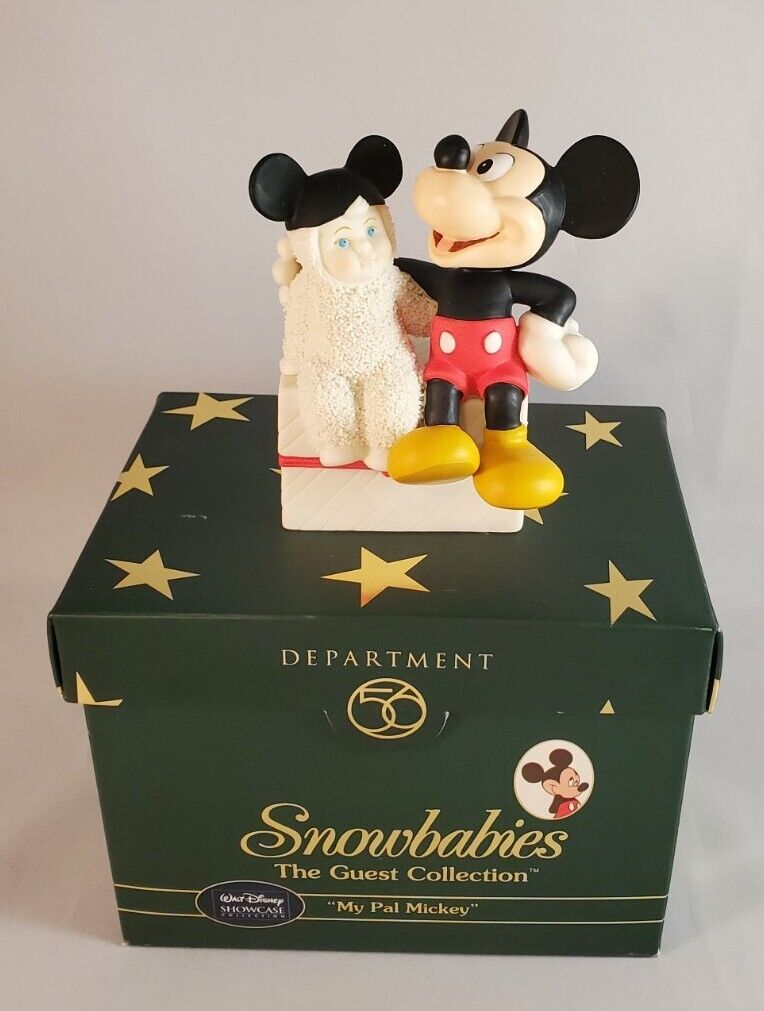 Disney Dept 56 Snowbabies ( My Pal Mickey ) with Box - 2003
