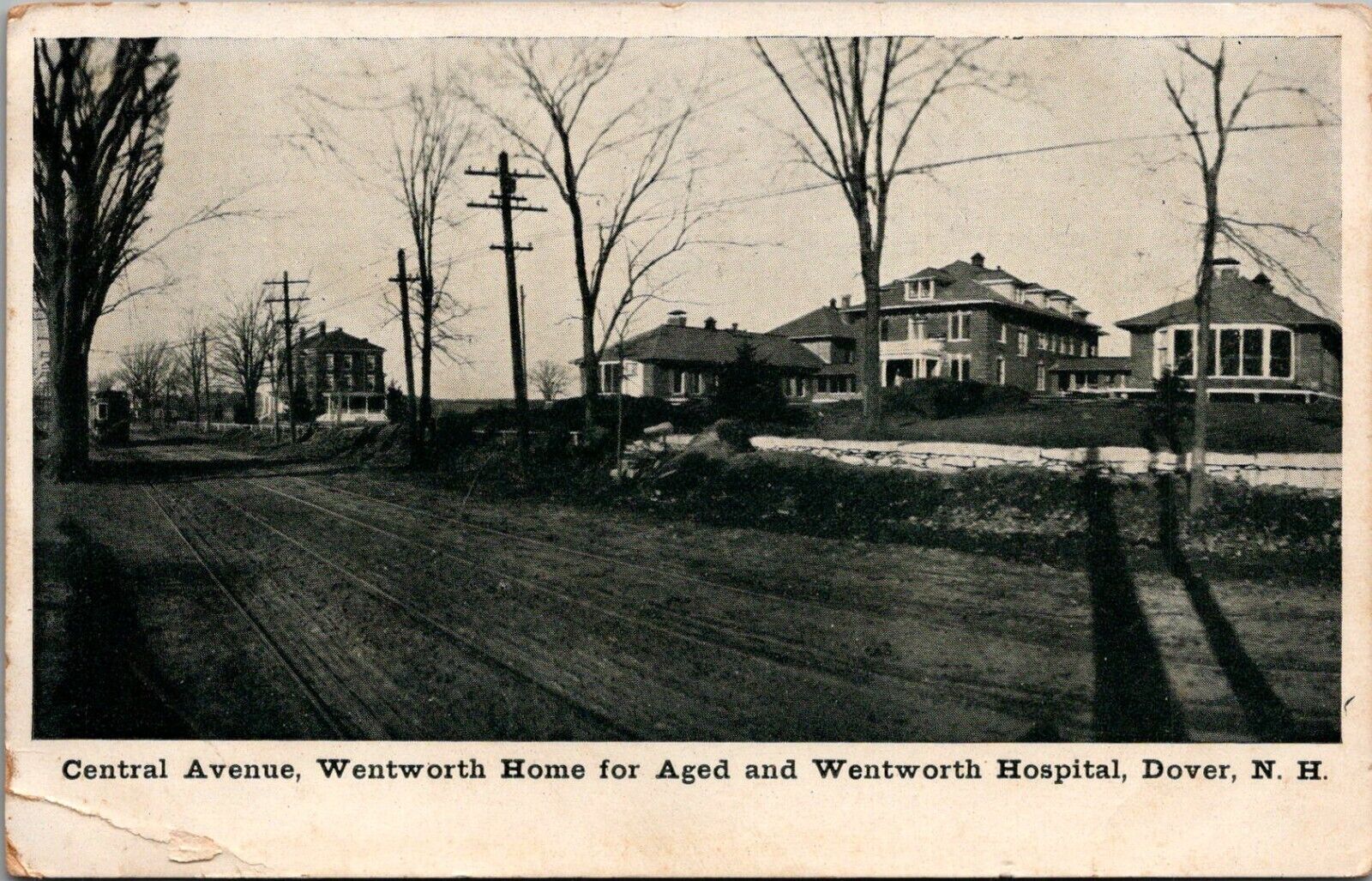 Postcard NH Dover, Wentworth Home for the Aged/Hospital, Undivided Back   T9
