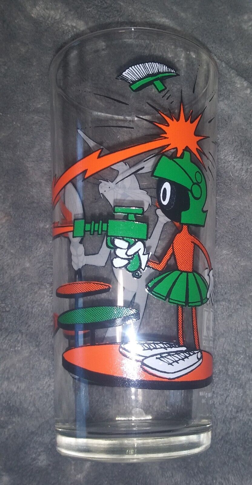 1976 Marvin the Martian Bugs Bunny Collectors Pepsi Drinking Glass Looney Tunes