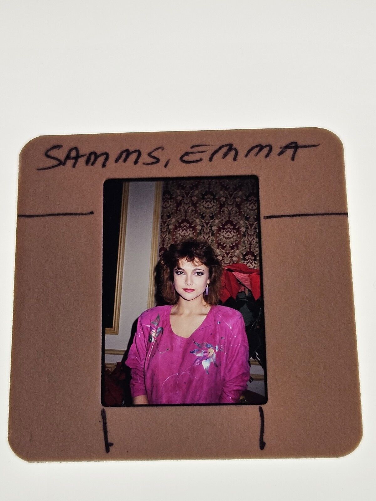 EMMA SAMMS ACTRESS COLOR TRANSPARENCY PHOTO 35MM FILM SLIDE