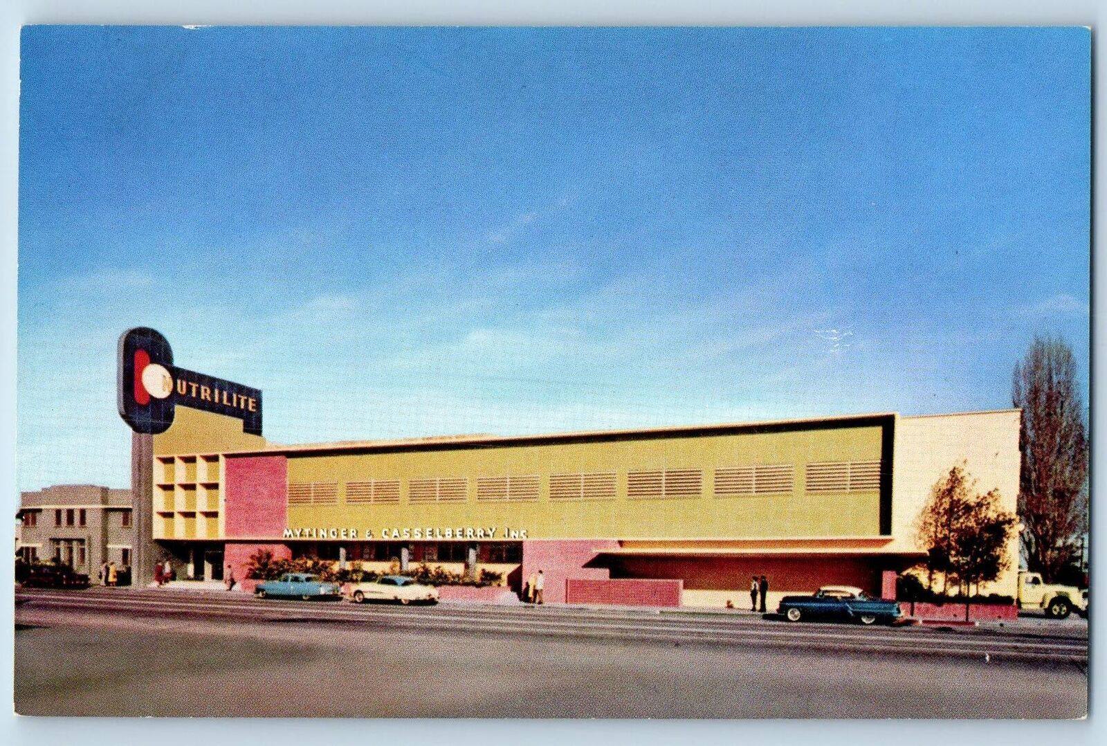 c1950\'s Mytinger & Casselberry Inc. Building Cars Long Beach California Postcard