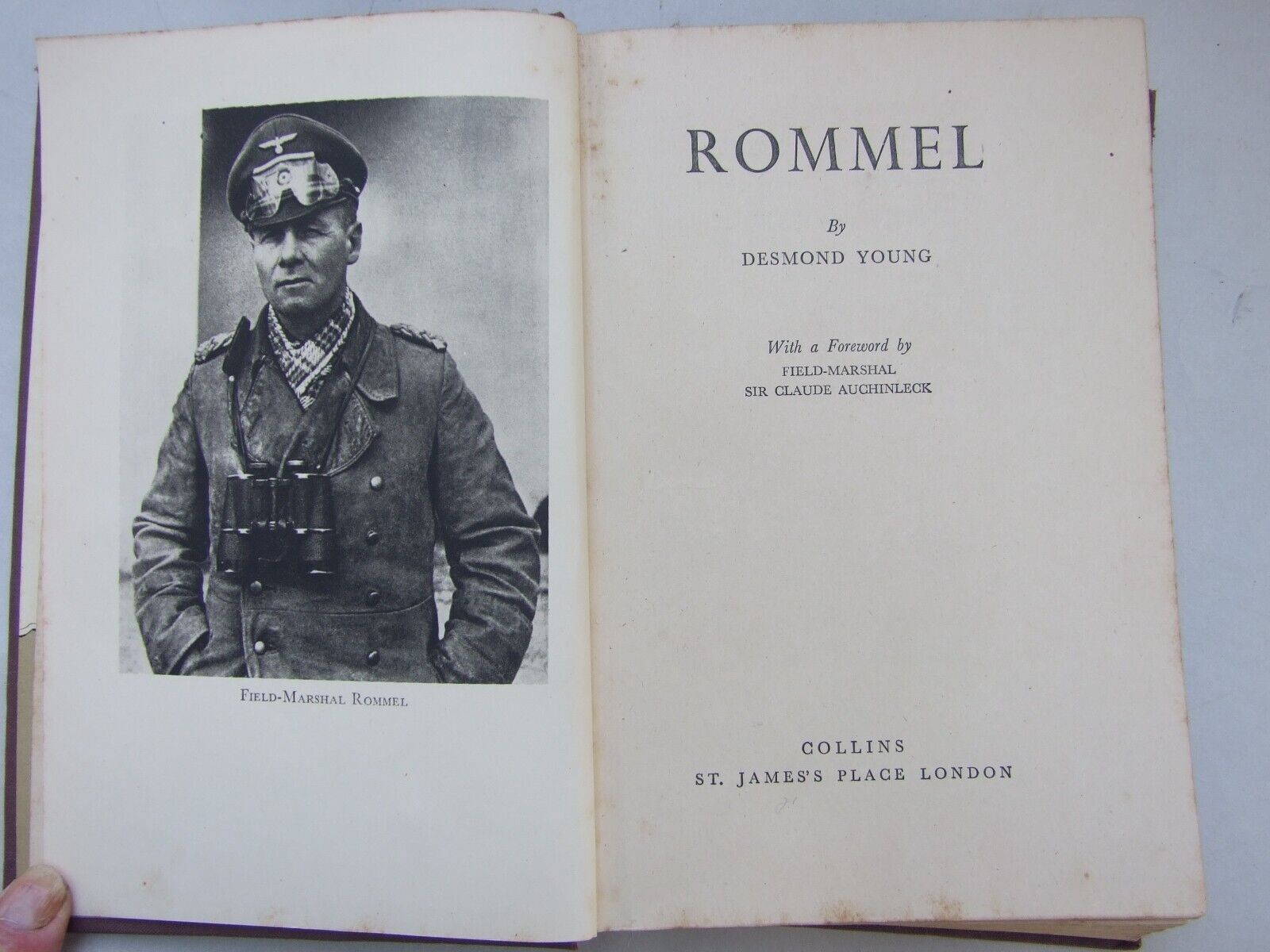 Vintage Military Book 1950\'s Field Marshal Rommel German Army WW2 ILlustrated