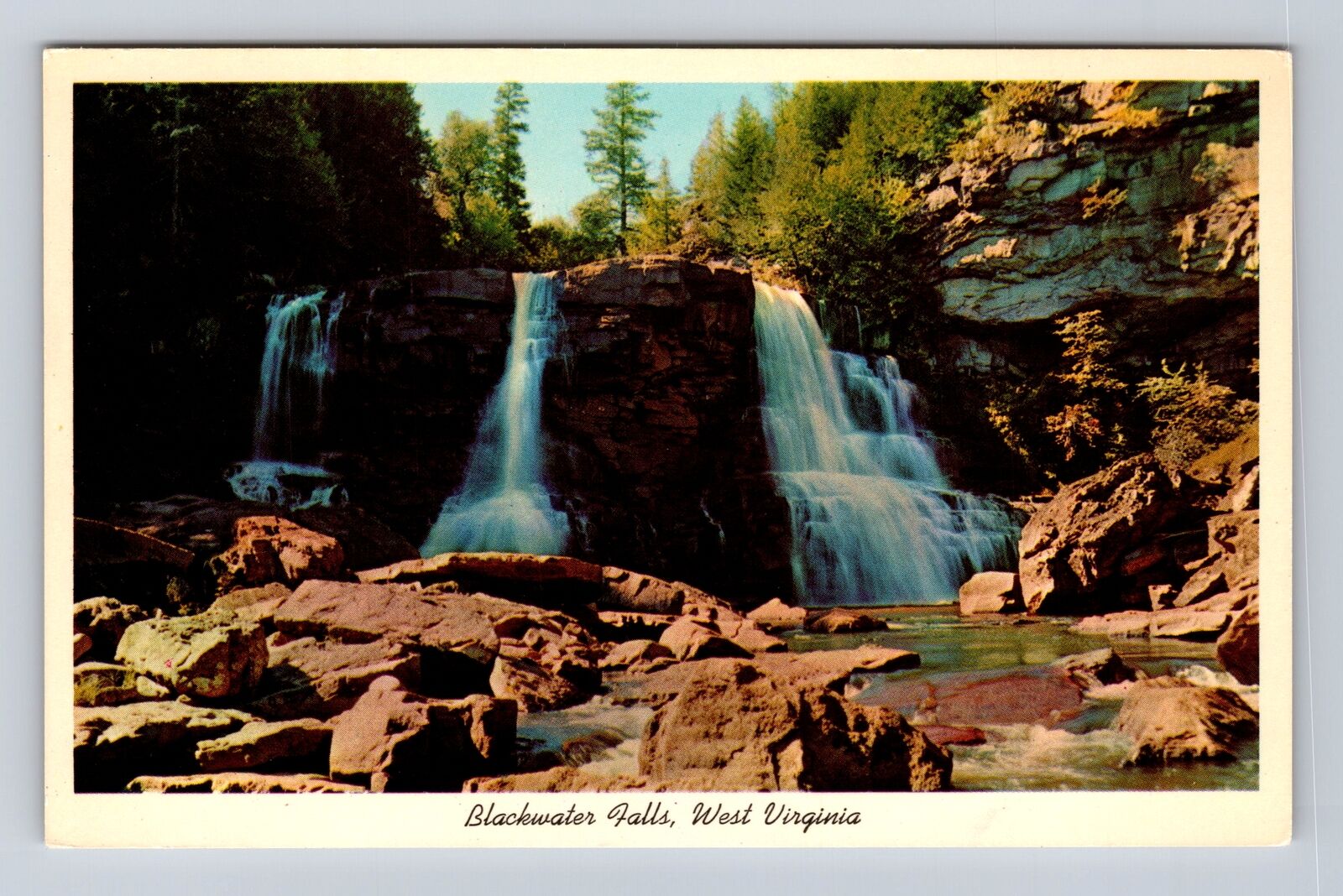 WV-West Virginia, Blackwater Falls, Antique, Vintage Souvenir Postcard