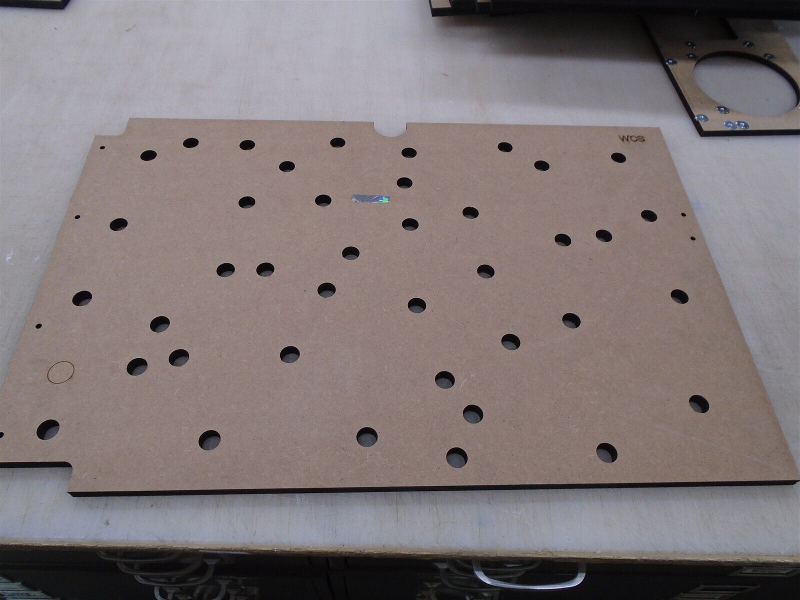 World Cup Soccer Pinball Replacement Backbox light panel wood