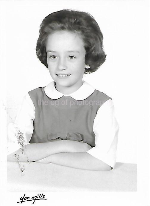 Found Photograph BLACK AND WHITE Original Portrait YOUNG GIRL Vintage 27 44 F