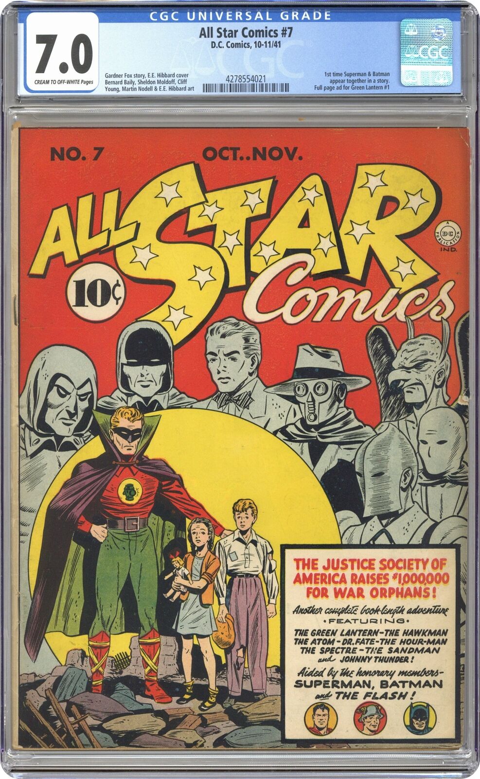 All Star Comics #7 CGC 7.0 1941 4278554021