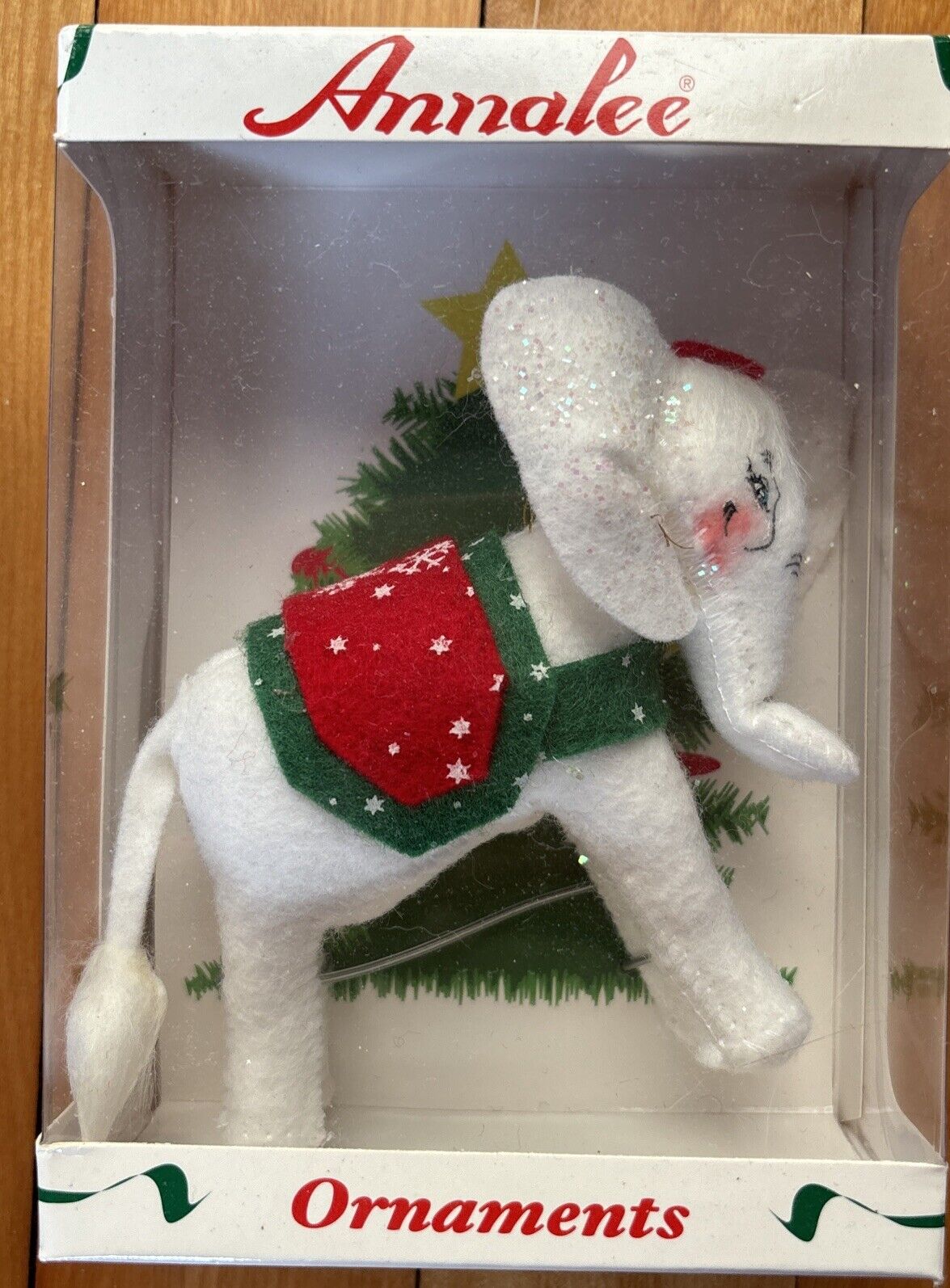 Annalee 4 inch Snowflake Elephant christmas ornament NIB