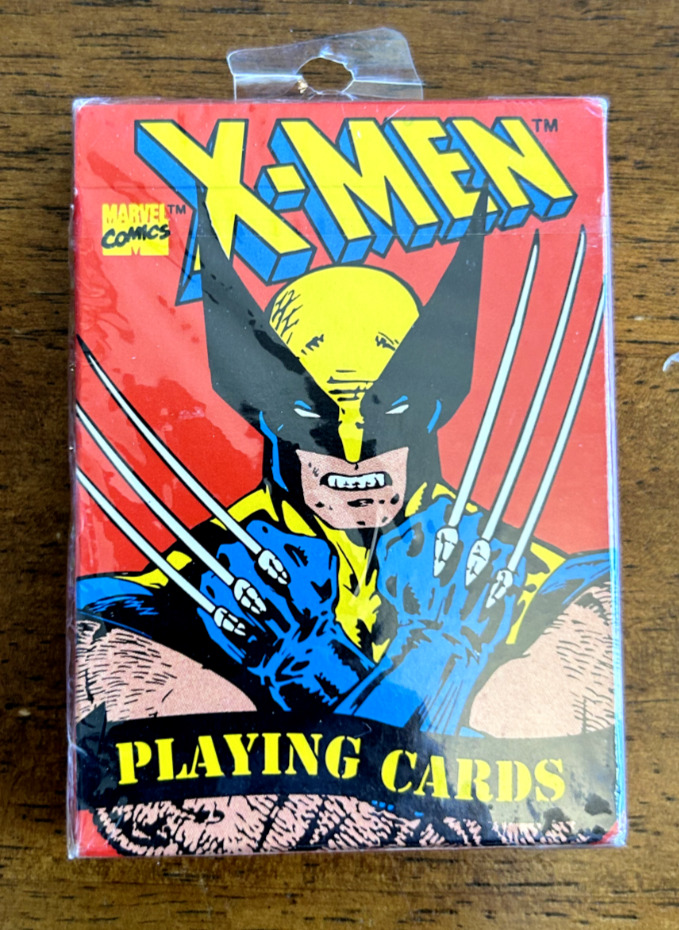 Vintage Marvel X-MEN Sealed Playing Cards Deck 1993 Made in USA -New