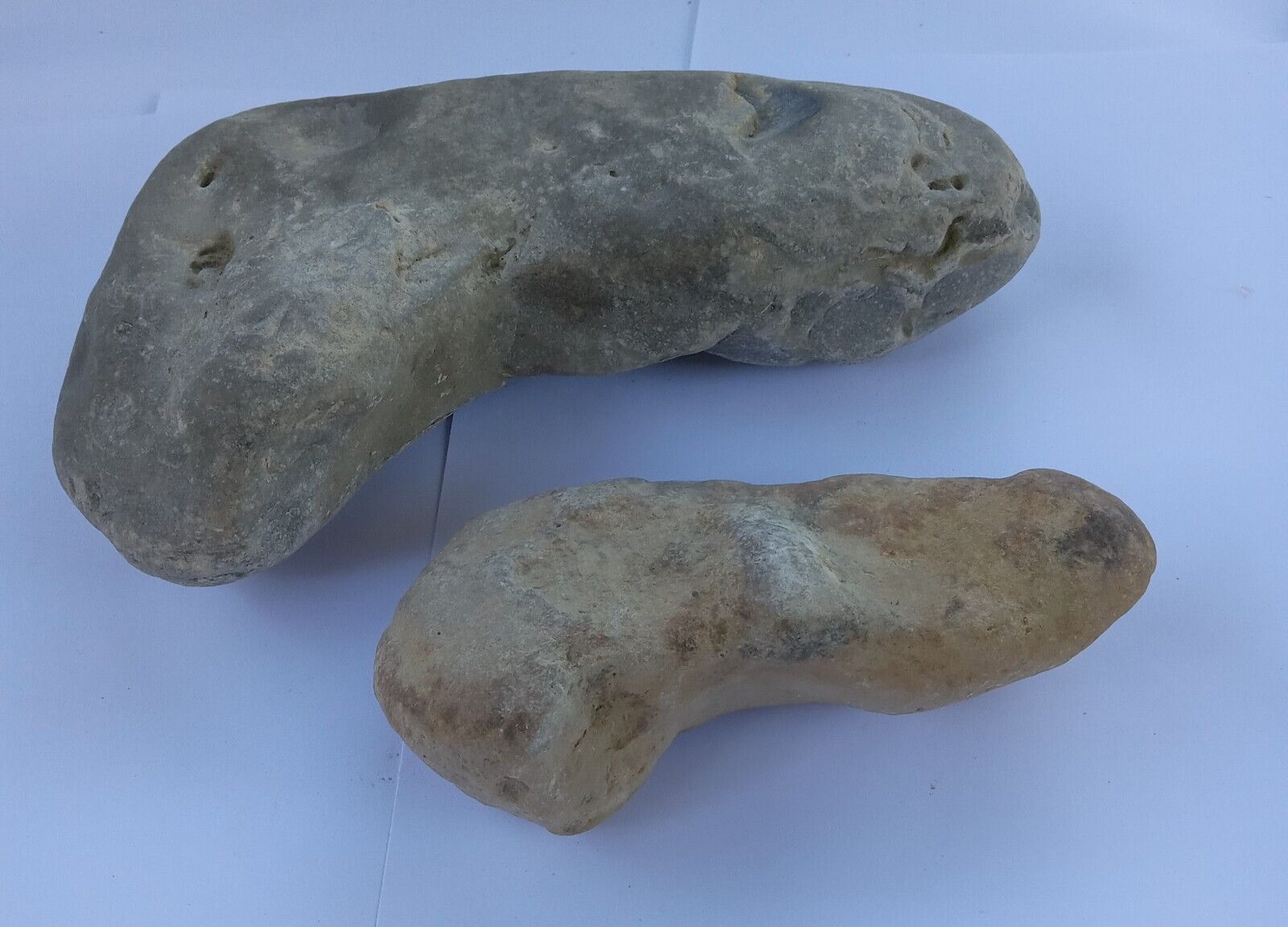 Native American Paleo Indian Artifacts Lot Of 2 Large Stone Tools