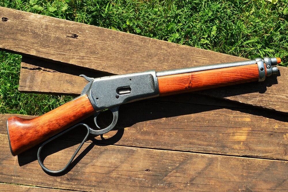 Henry 1892 Mare's Leg Lever Action Rifle - Mares Winchester M1892 Denix Replica