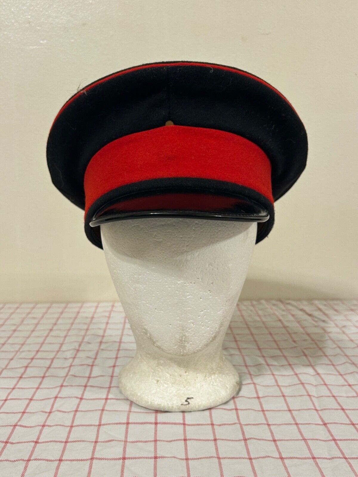 Cap Royals Royal Military Sandhurst Officer Cap Hat Black Red & Green Size 60CM