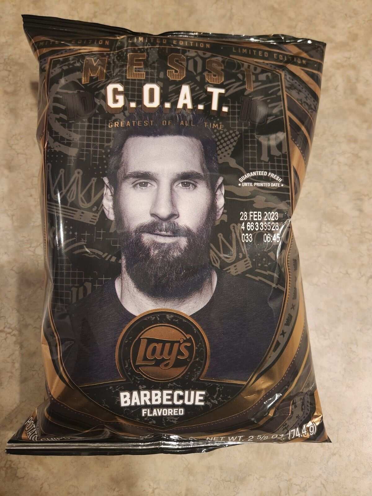 Lays Potato Chip Lionel Messi G.O.A.T. Limited Edition 85g Exclusive Rare 🔥NEW