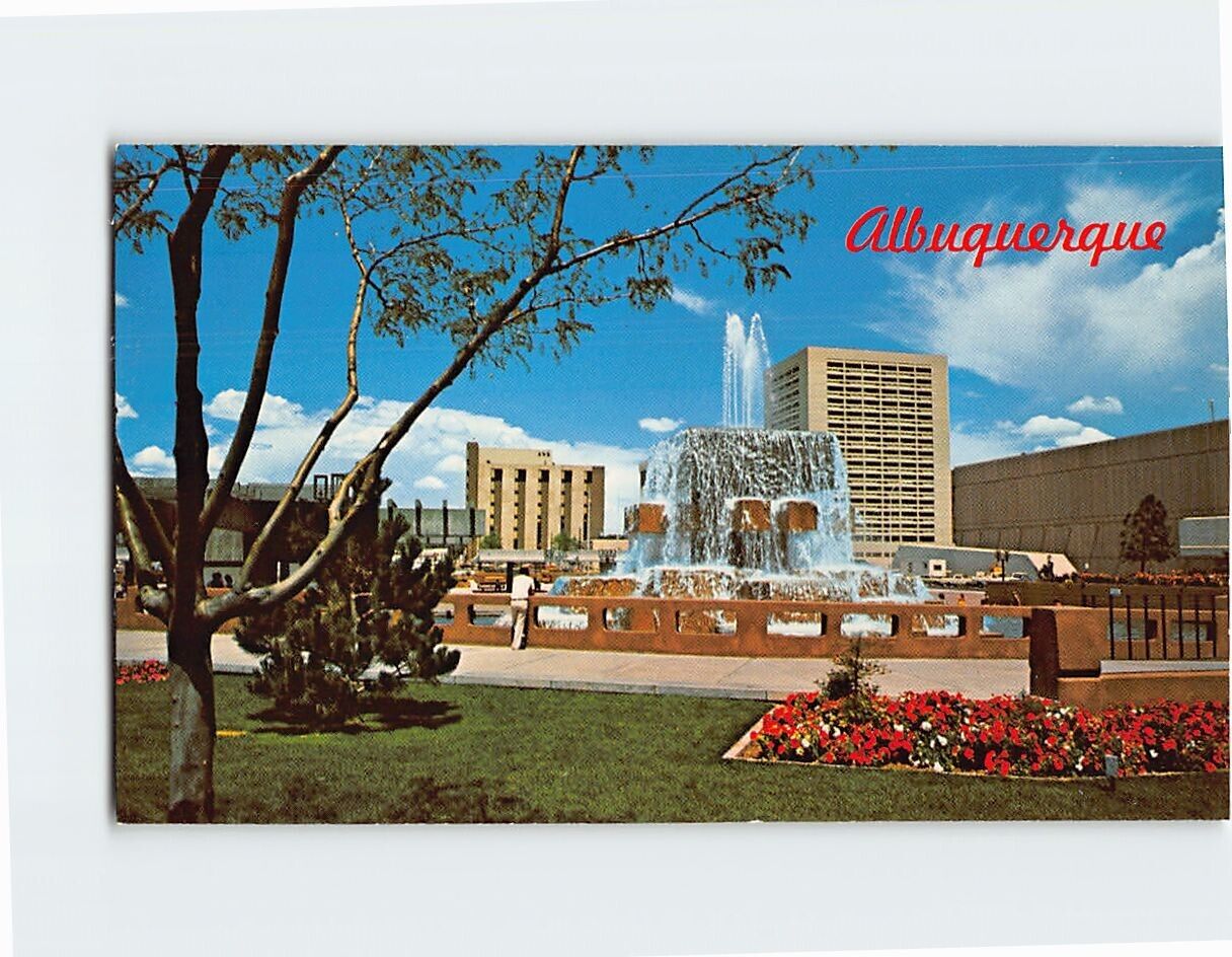 Postcard Albuquerque Civic Plaza Albuquerque New Mexico USA
