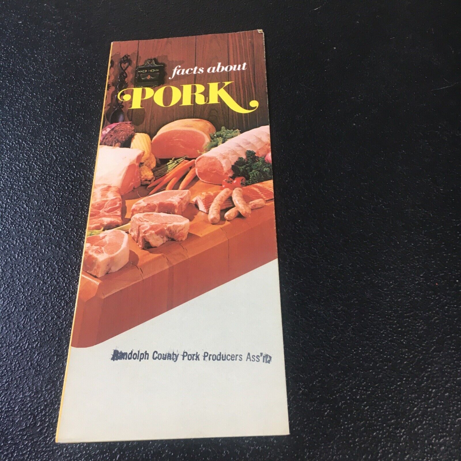 Vintage 1975 Facts About Pork Booklet Pamphlet VGC
