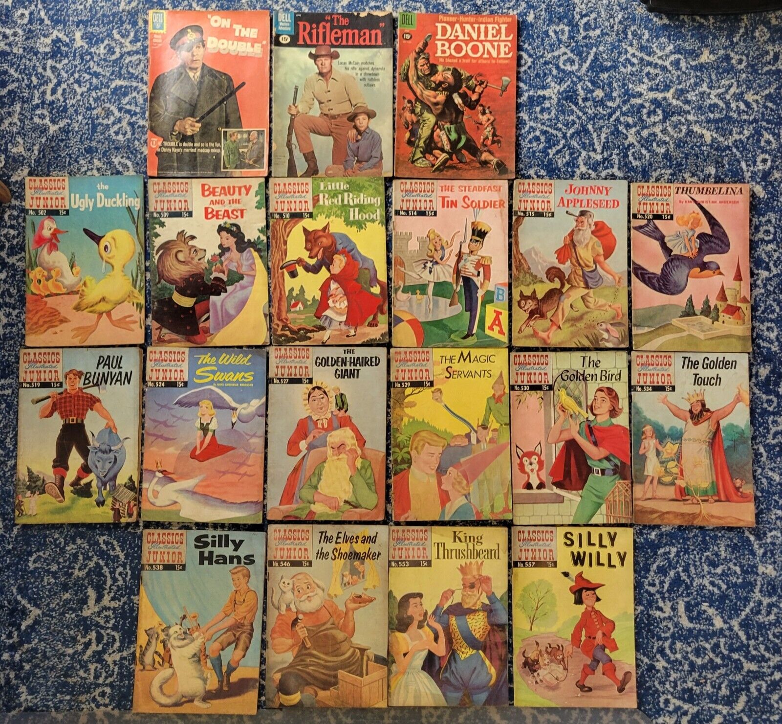 Lot 19 Dell Vintage Comic Books 1950s-60s Daniel Boon, Fairytale All 15 Cents
