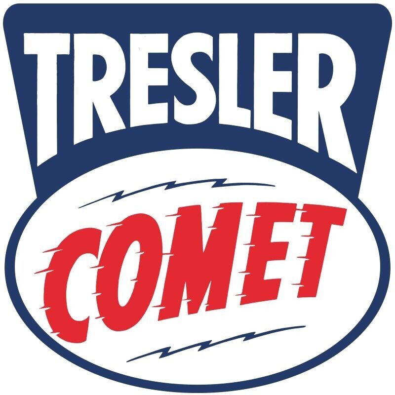 Tresler Comet Gasoline DIECUT NEW Sign 18