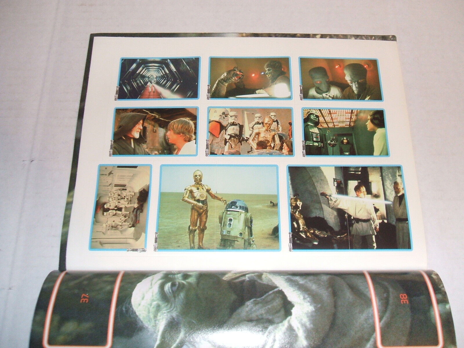 1996 Panini STAR WARS Trilogy 66 Sticker Cards Complete Set W/ Orig. Album Nice