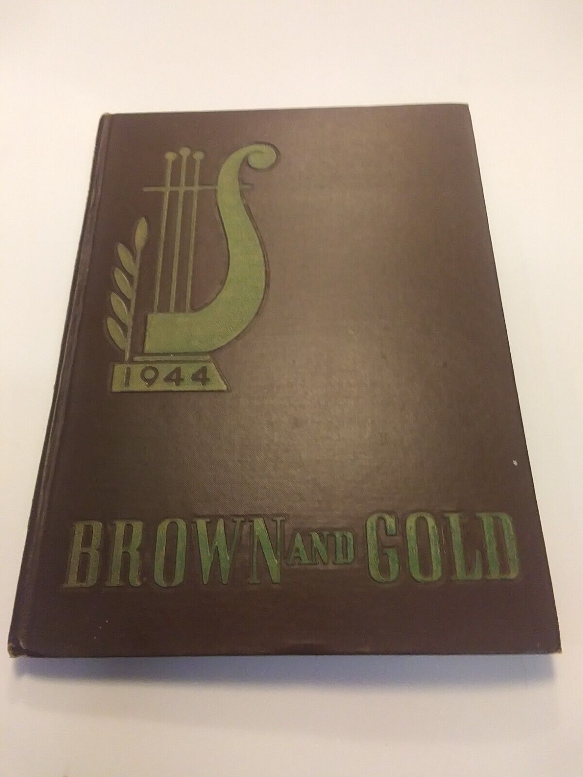 Vintage 1944 Brown And Gold Western Michigan College Kalamazoo Michigan Yearbook