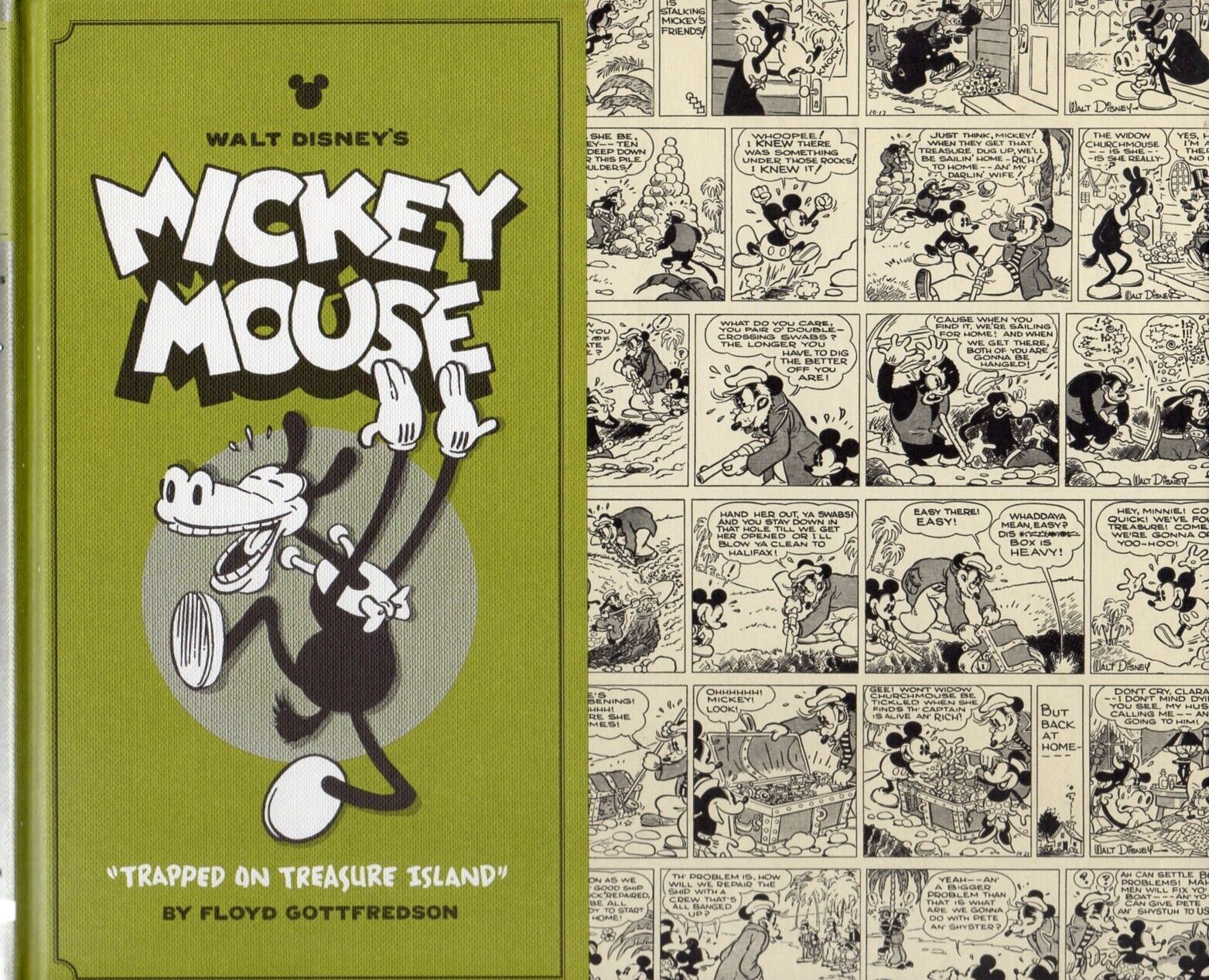 Walt Disney’s MICKEY MOUSE Vol. 2 Trapped on Treasure Island HC Comic Strip 2011