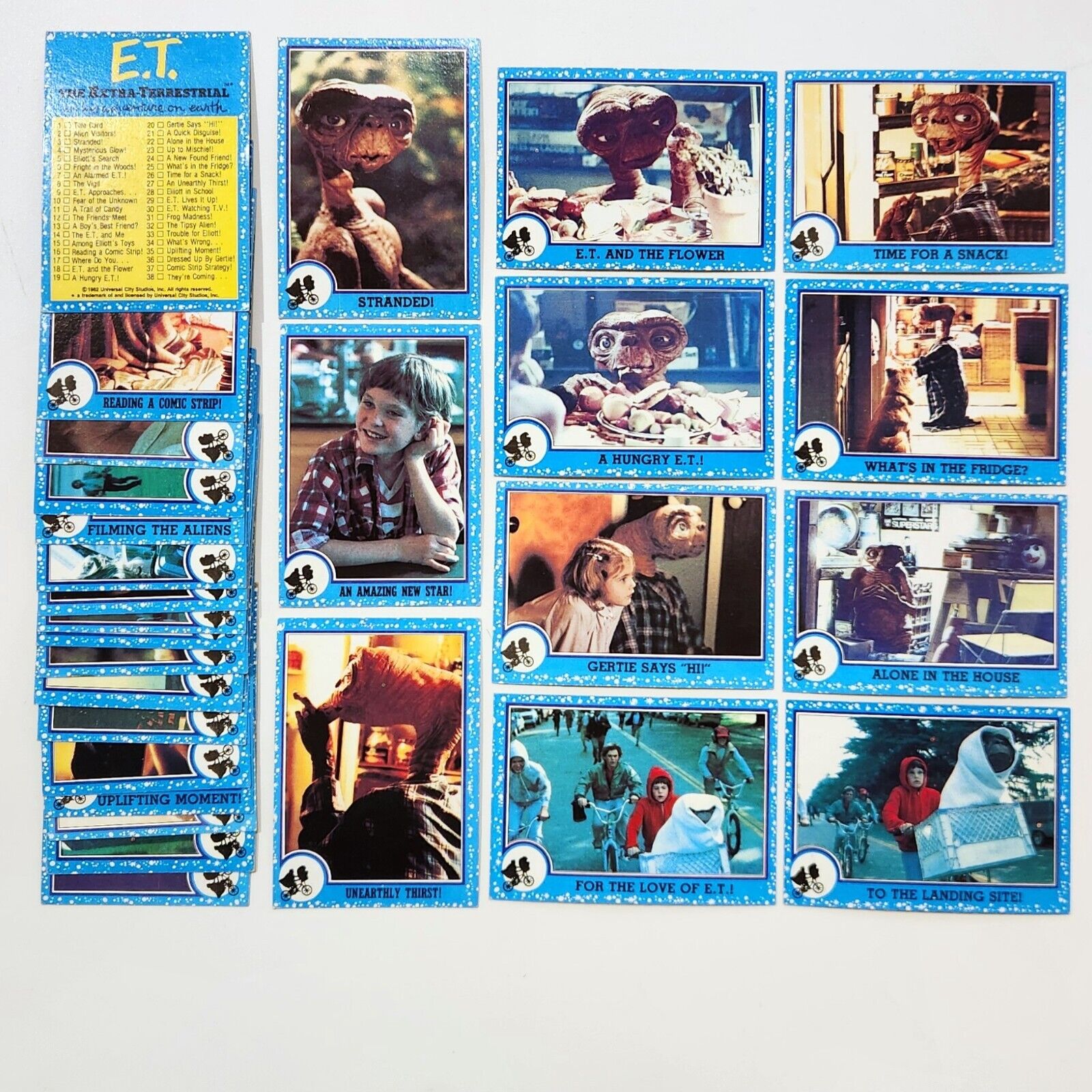1982 Topps E.T. Lot of 30 Trading Cards