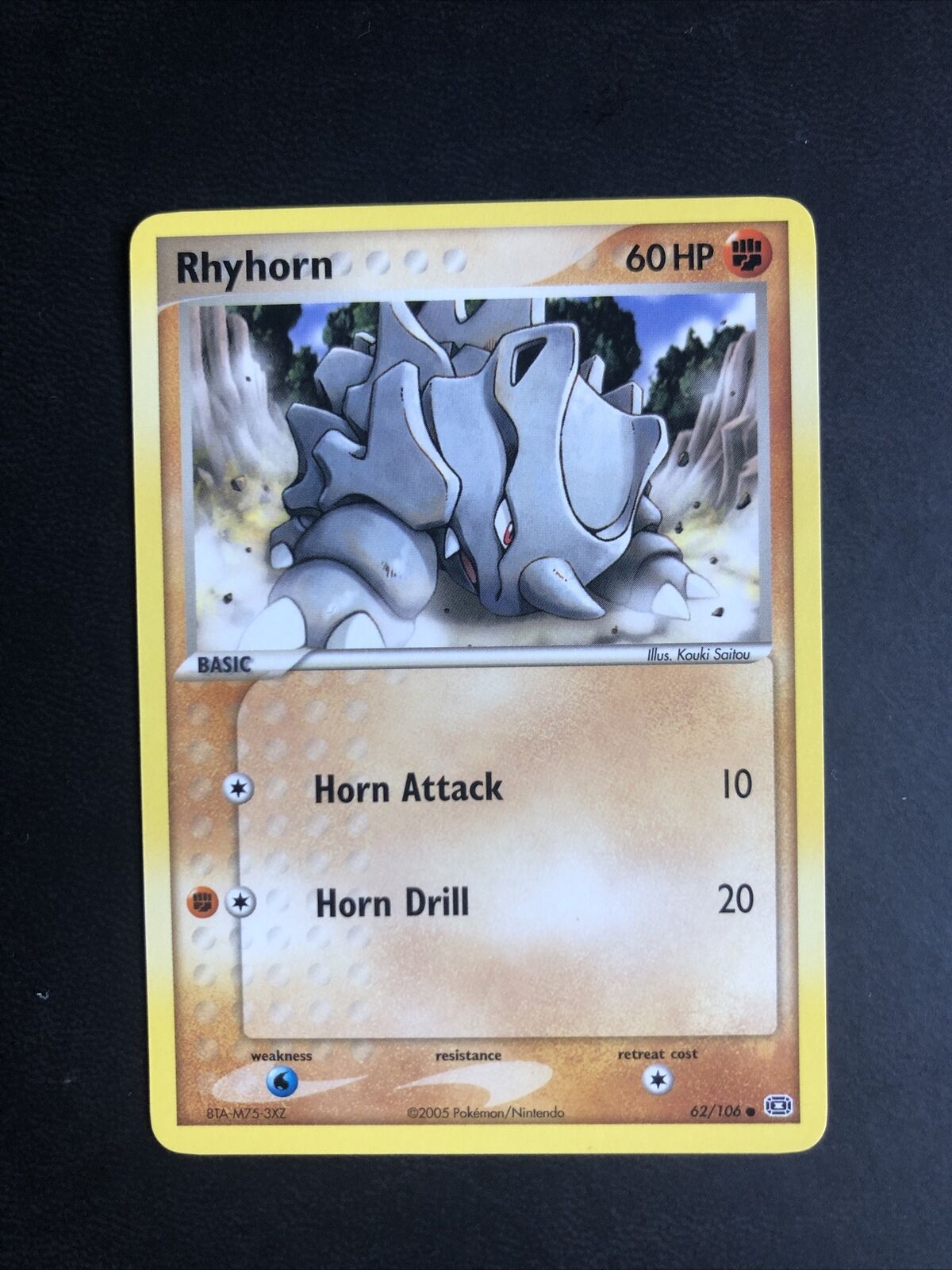 Rhyhorn 62/106 EX Emerald Pokemon Card NM