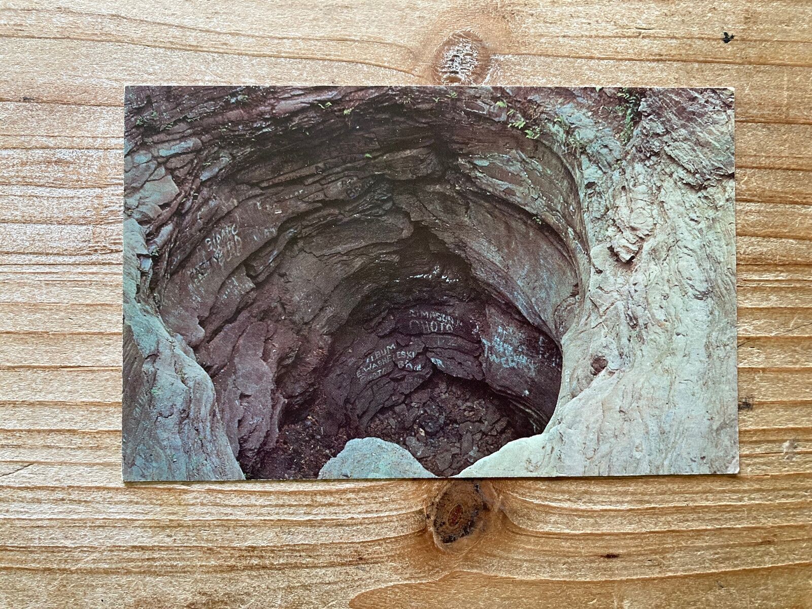 World’s Largest Glacial Pothole, Archbald, Ektachrome, Unused, Vintage Postcard