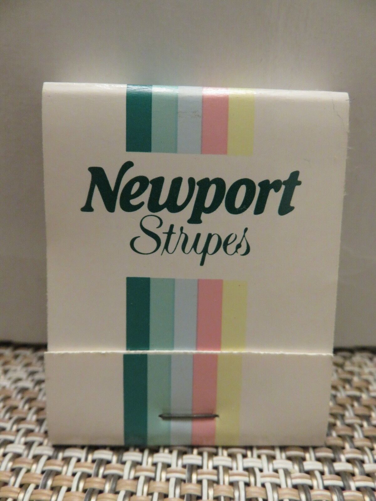 NEWPORT STRIPES CIGARETTE MATCHBOOK  (Full of Matches)