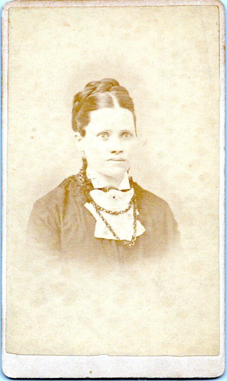 Colraine Massachusetts CDV Photo Anna E. Dewey Griswoldville ID\'d Woman 1860s A6
