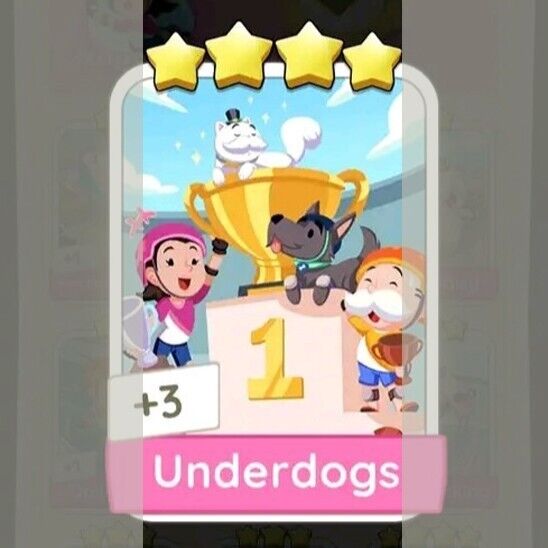 Underdogs Monopoly GO 4 Star ⭐️⭐️⭐️⭐️ Sticker ⚡️Cheap Fast DELIVERY⚡️