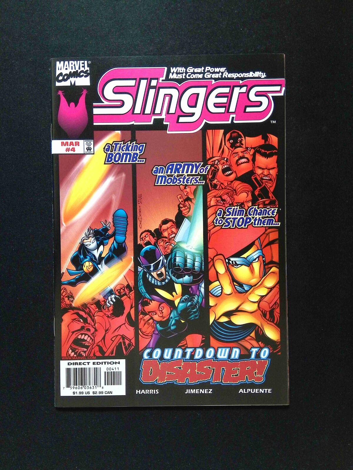 Slingers #4  MARVEL Comics 1999 VF+