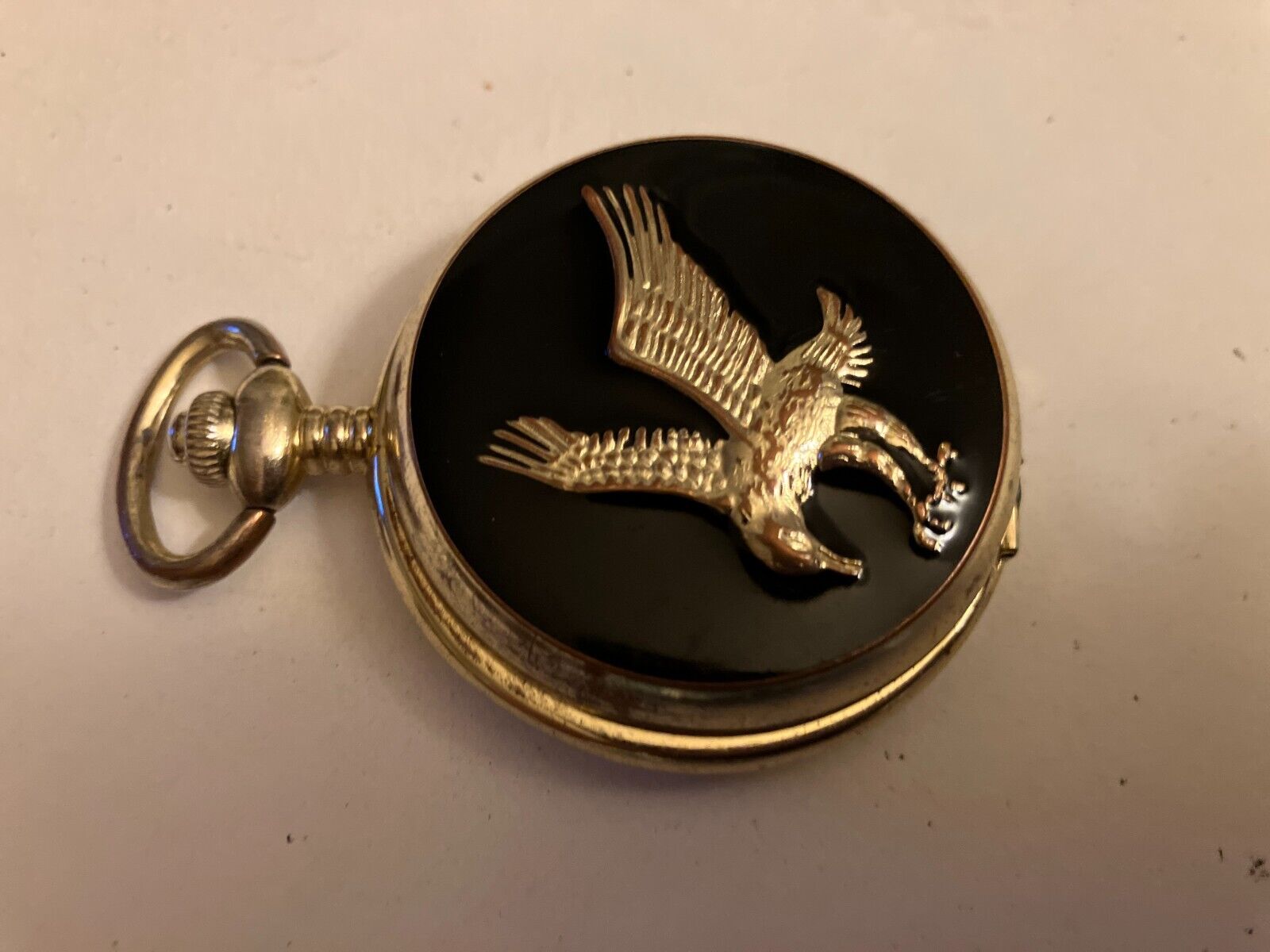 vintage estate eagle pocket watch