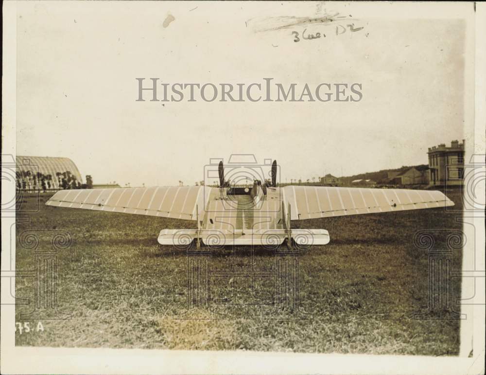1924 Press Photo de Monge airplane designed by inventor Louis de Monge, France