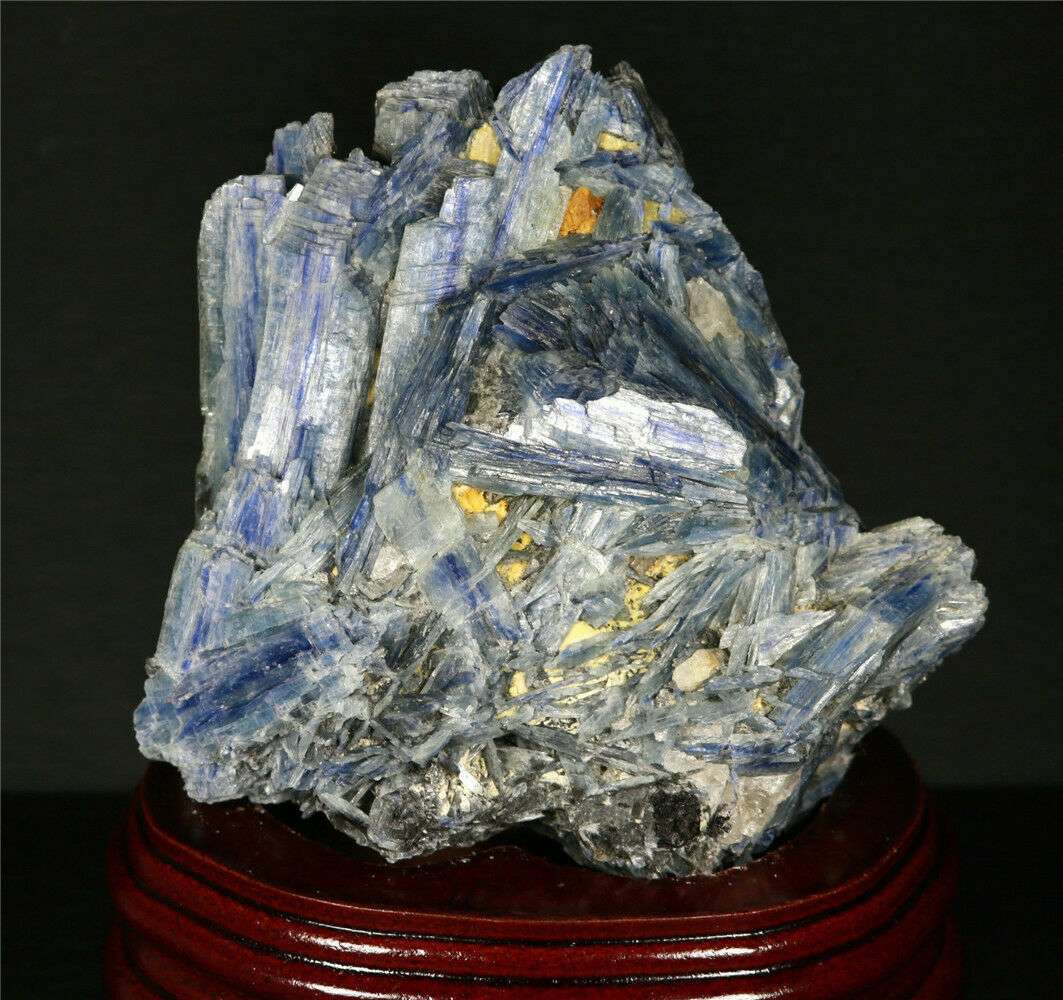 3.08LB  Rare Beautiful Natural Blue kyanite Crystal Mineral Specimen /Stand1.4kg