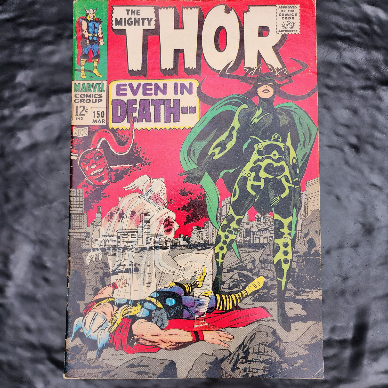 Thor #150 1968 Origin Of Triton Hela Appearance Marvel Comics Silver Age