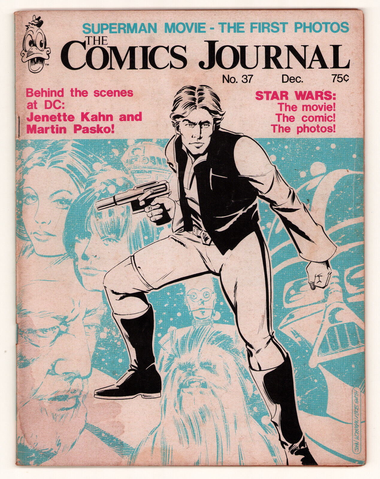 Comics Journal #37 STAR WARS MARTIN PASKO, Fantagraphics 1977 VG