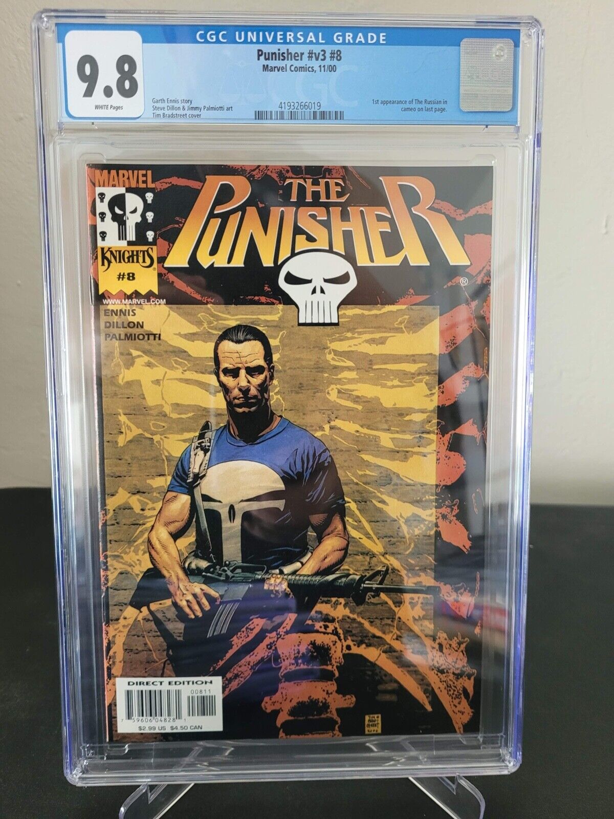 THE PUNISHER Vol 3 #8 CGC 9.8 GRADED MARVEL COMICS ENNIS 1ST APPEARANCE RUSSIAN