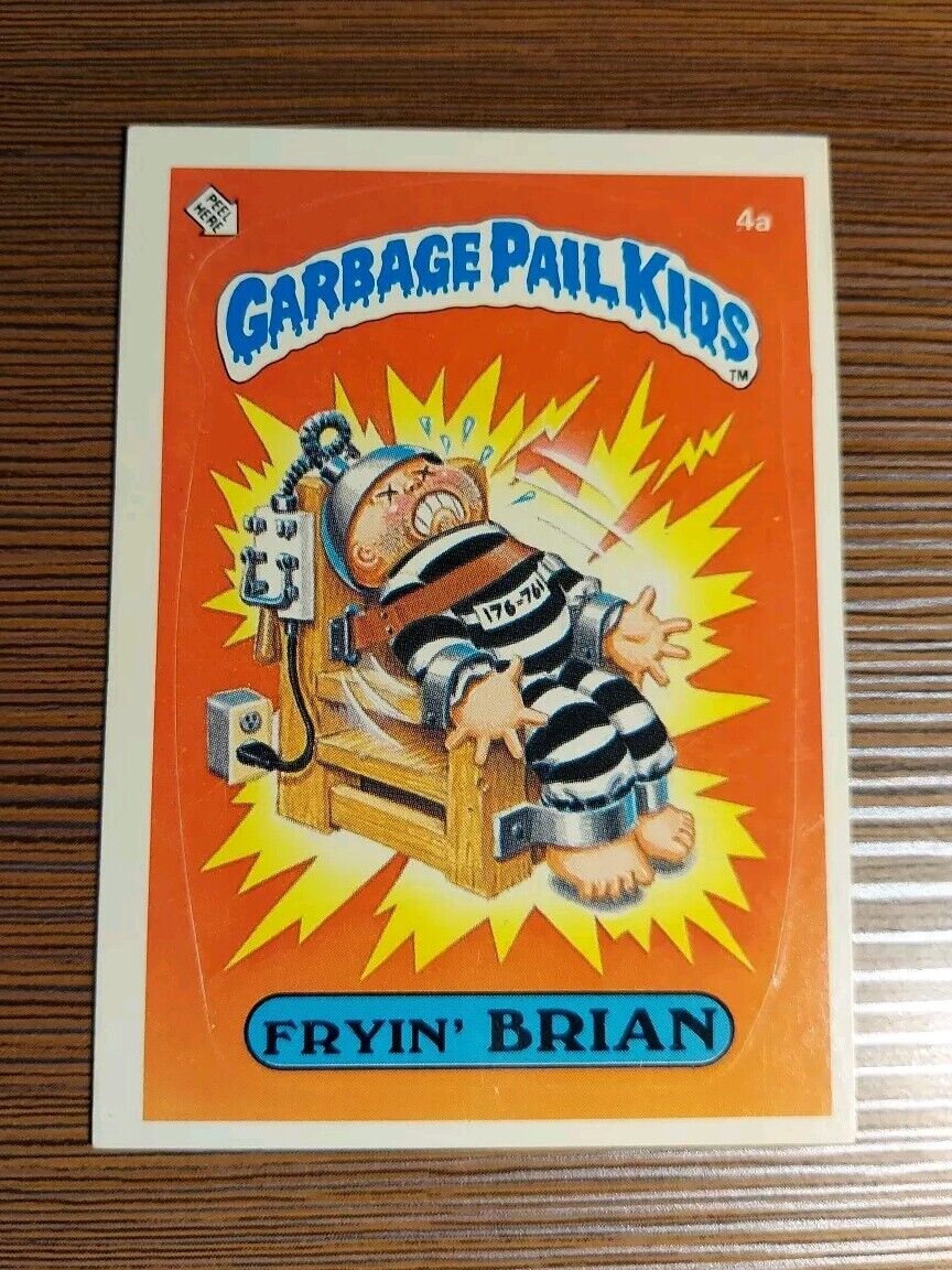 4a * Fryin\' Brian OS1 Matte GPK 1985 Topps Garbage Pail Kids Series 1 USA