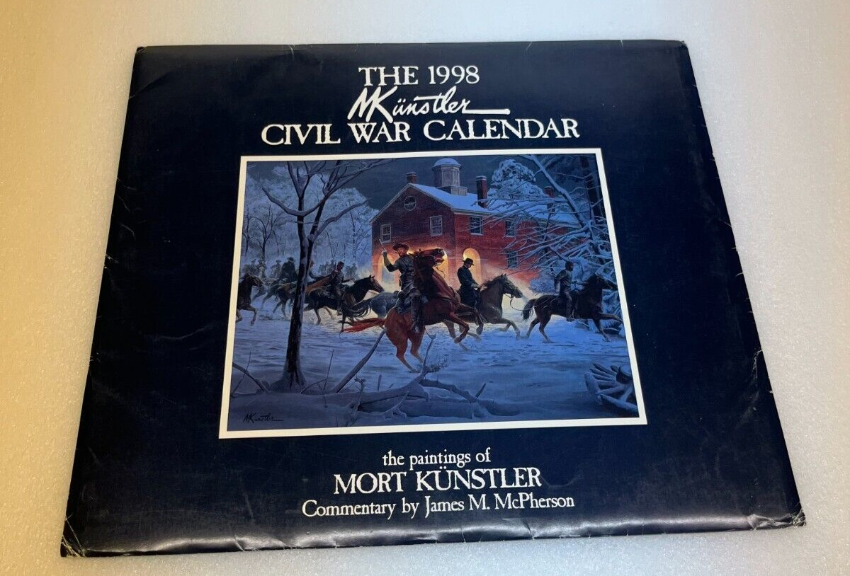Mort Künstler Civil War Calendar 1998 with Jacket Gettysburg Robert E. Lee
