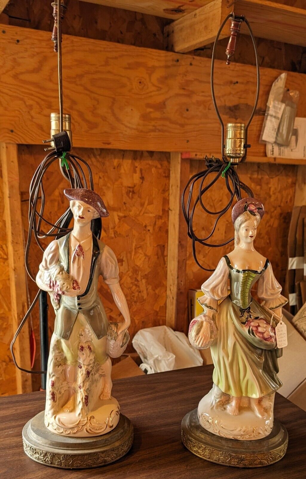 Corday Lamps Vintage Corday Collectible Lamps 2 pr Circa ~ 1947 Cordey Antique 