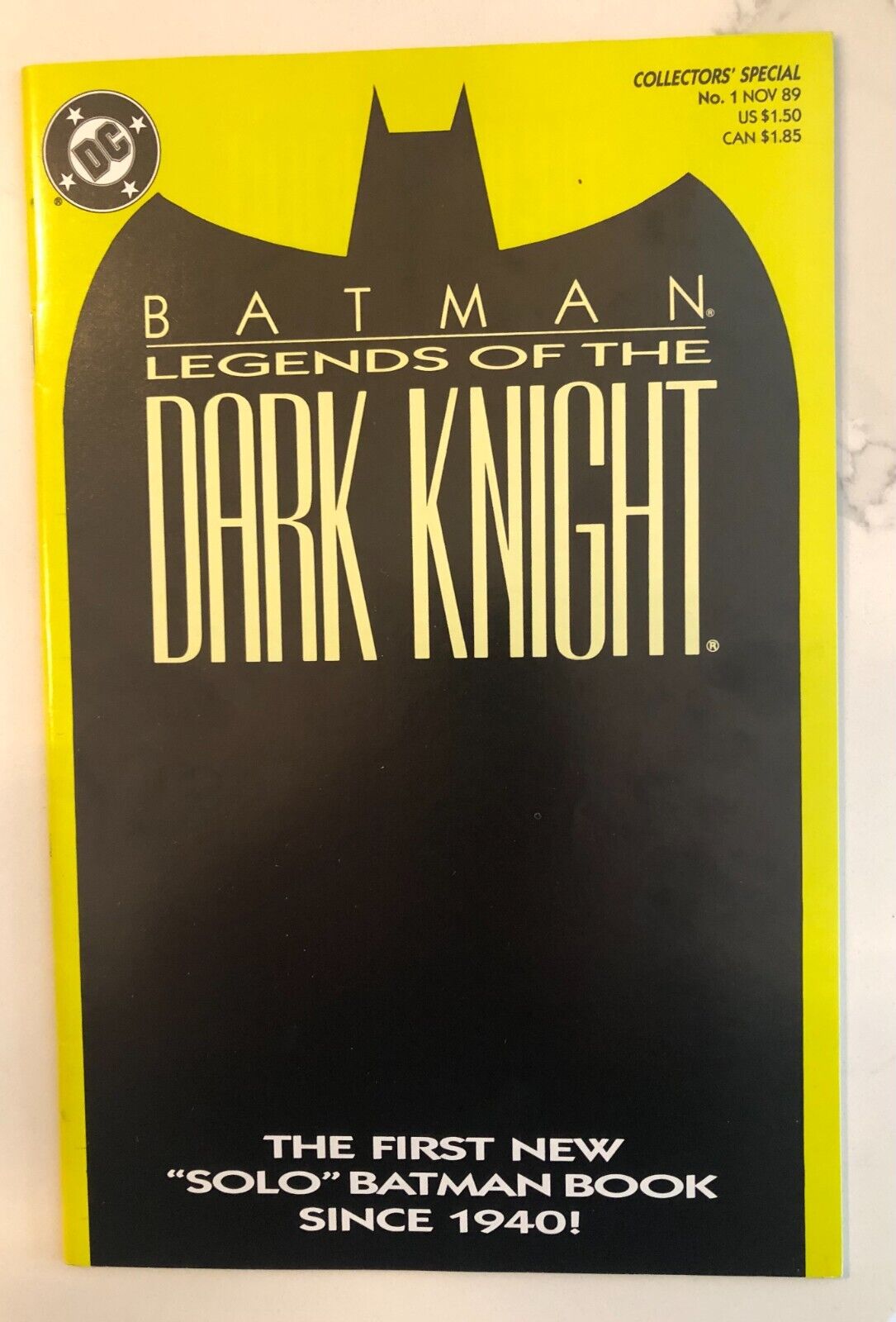 Batman Legends of the Dark Knight #1 (1989) Yellow-Great Condition /See Pictures