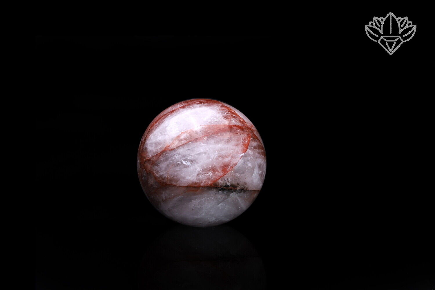 Natural Pink Quartz Sphere Ball 55-56mm Himalayan Samadhi Pink Quartz 236gm Ball
