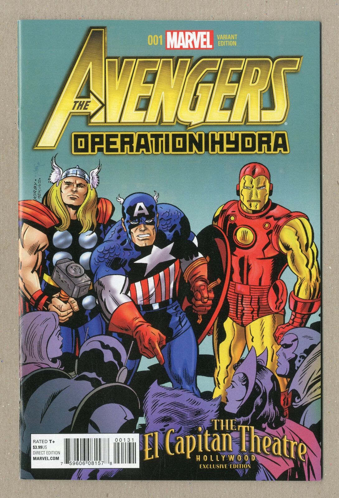Avengers Operation Hydra #1 Kirby Gold Title Variant FN 6.0 2015