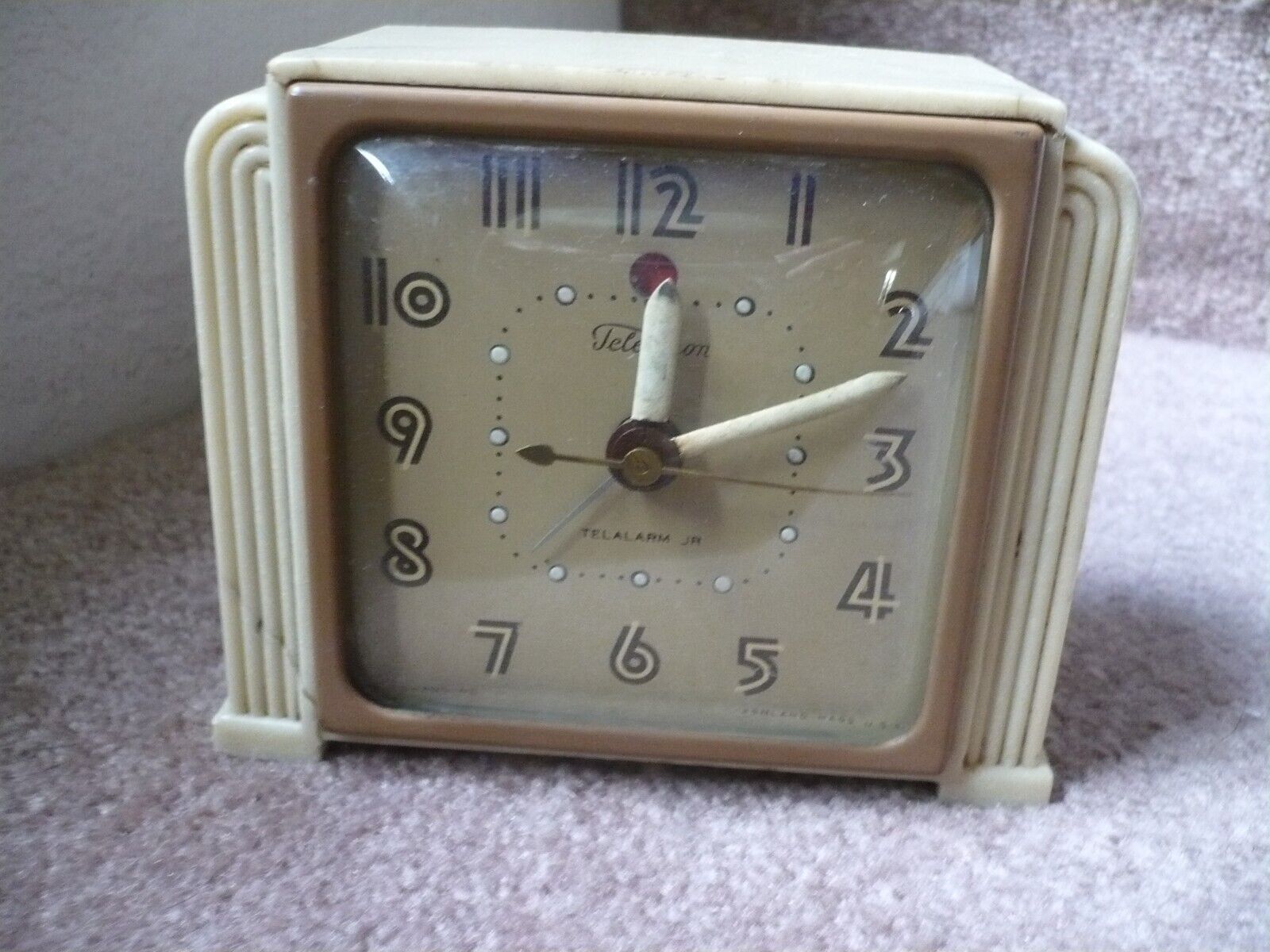Old Telechron Electric Clock, 7H135, Telalarm Jr., NOT working, For Parts