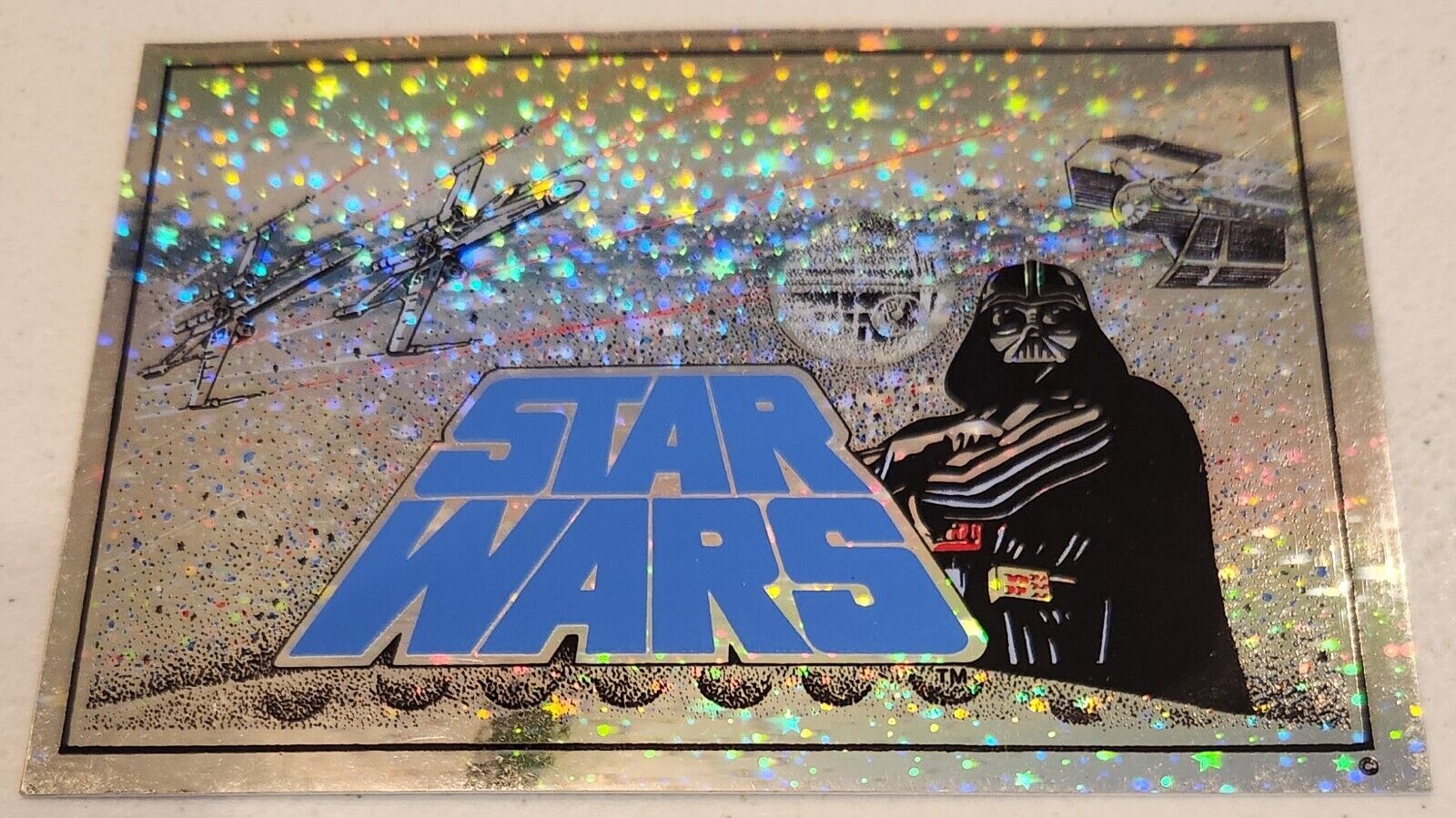 Star Wars Vintage RARE Post Card Prism Darth Vader X-Wings 1977?  Fan Club?