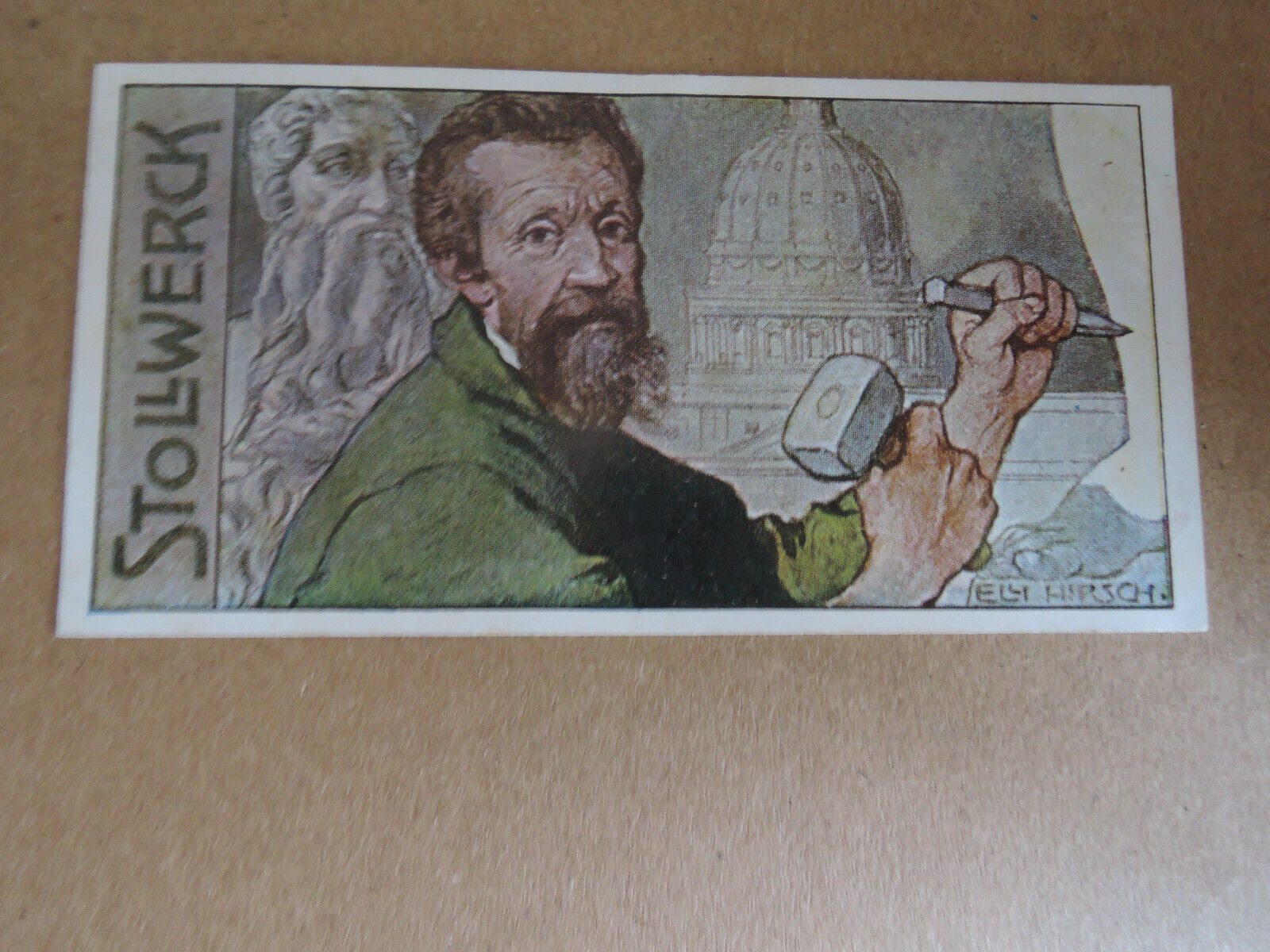 Rare Stollwerck 1908 MICHELANGELO Trading Card  Gruppe 426 N° III