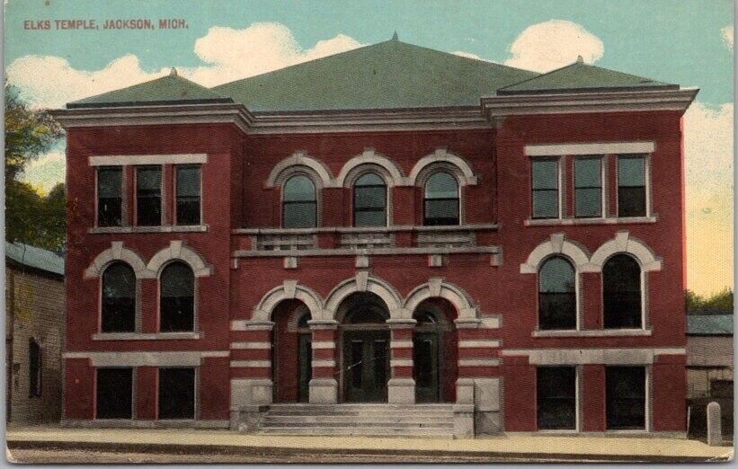 1916 JACKSON, Michigan Postcard \