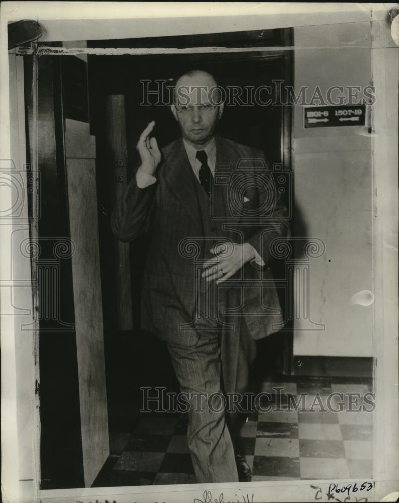 1941 Press Photo German Consul Erich Windels in Philadelphia - ney19173
